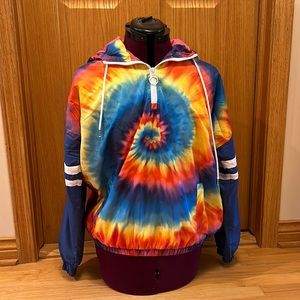Justify tie dye windbreaker. Like new